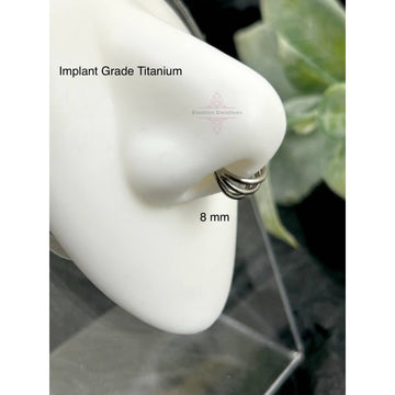 16G Titanium Hinged Septum Ring